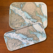 Load image into Gallery viewer, Nautical Chart Map Tray