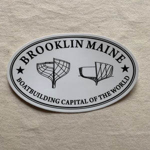 Brooklin Maine Oval Sticker