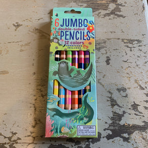 Jumbo Double-Sided Color Pencils by eeBoo
