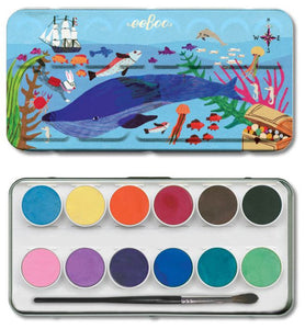 In the Sea watercolor paints by eeBoo