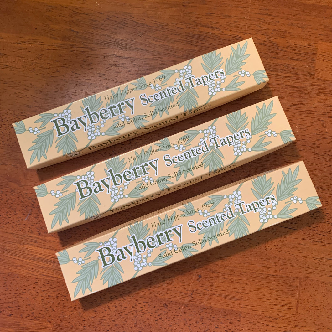 Bayberry Scented Taper Candles